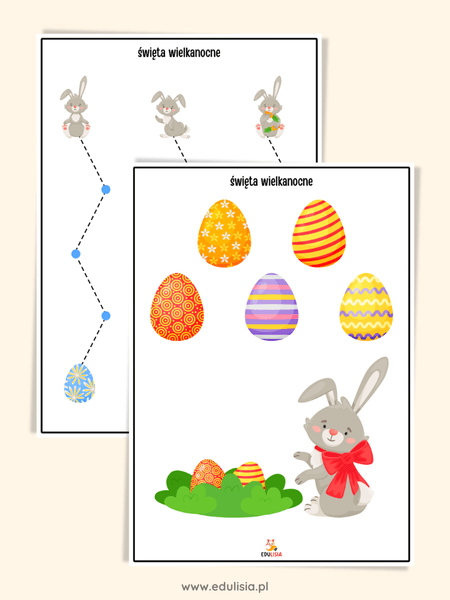 Święta wielkanocne - karty pracy - zestaw żłobek