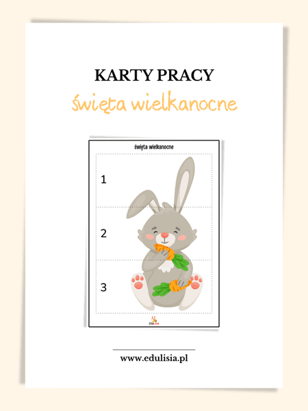 Święta wielkanocne - karty pracy - zestaw żłobek