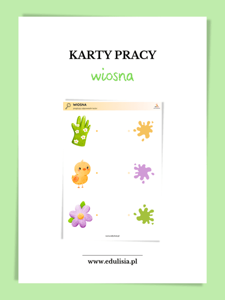 Wiosna - karty pracy - zestaw żłobek