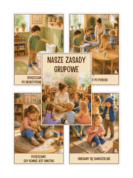 nasze zasady grupowe plansze do druku