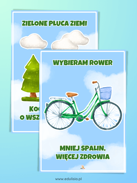 Edukacja ekologiczna w przedszkolu i żłobku - plansze do druku