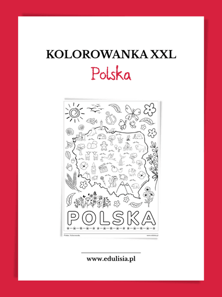 Polska - kolorowanka XXL