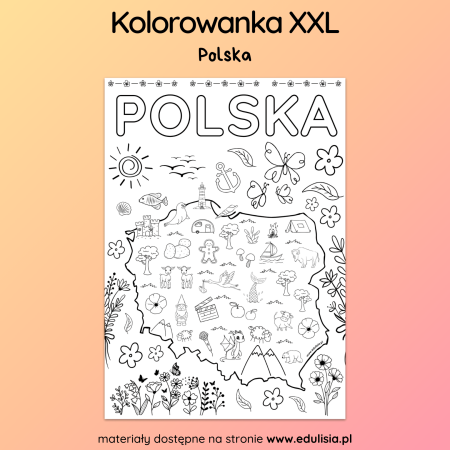 Polska - Kolorowanka XXL