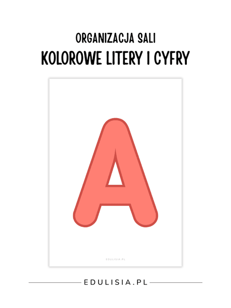 Szablony kolorowych liter do tworzenia napisów, gazetek i nazw kącików