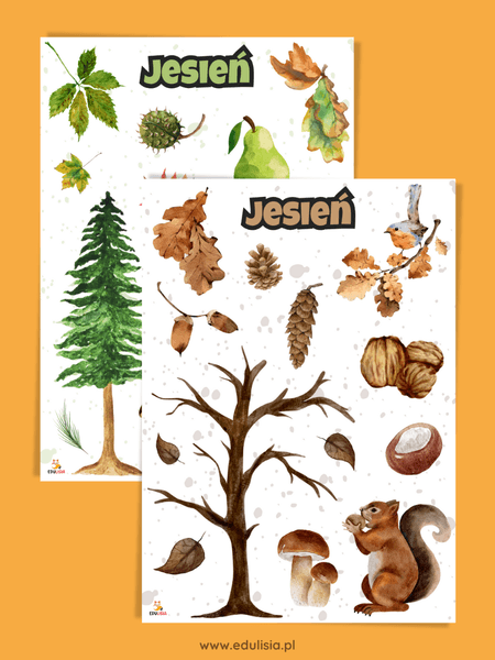 kolory jesieni dary plakaty do pobrania dla dzieci