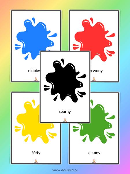 Kolory - plansze edukacyjne