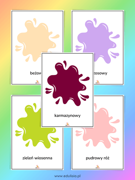 kolory plansze edukacyjne pdf do druku obrazki do pobrania