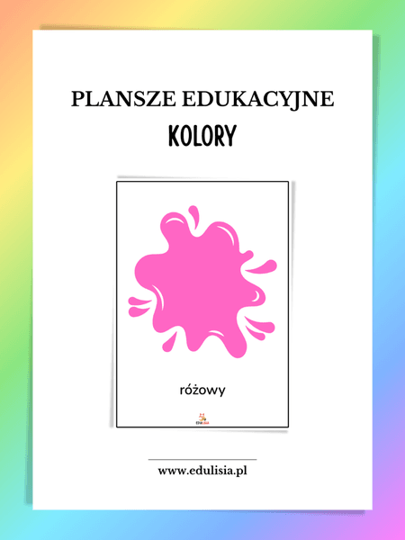 Kolory - plansze edukacyjne