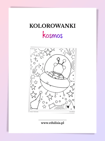Kosmos - kolorowanki (A4)