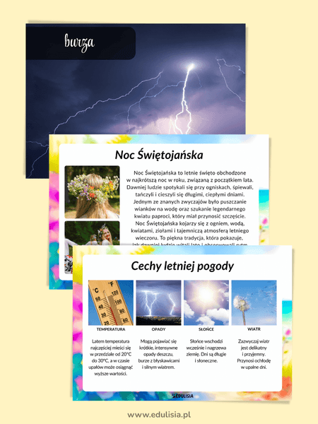 Letnia pogoda - gazetka szkolna do druku