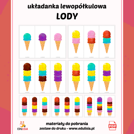 Lody | Układanka Lewopółkulowa