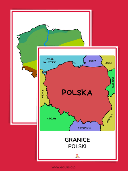 Mapa Polski - plansze edukacyjne
