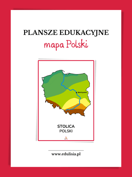 Mapa Polski - plansze edukacyjne