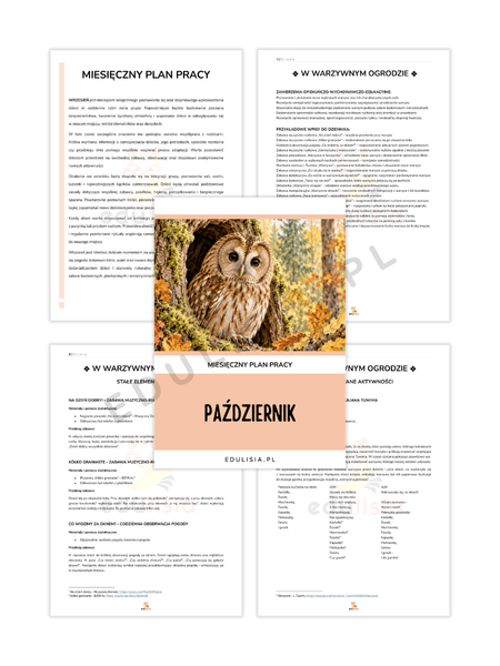 miesięczny plan pracy na październik – scenariusze zajęć dla przedszkola