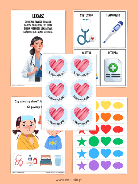 dzień lekarza, dbamy o zdrowie, poznajemy zawody, scenariusz zajęć