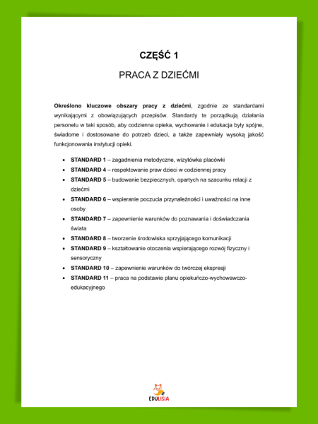 Gotowe wzory dokumentów zgodne ze standardami opieki 2026 | Edytowalne pliki do wykorzystania w placówce