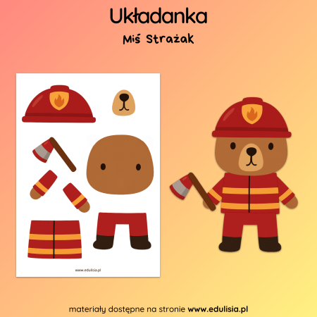 Miś Strażak - Układanka