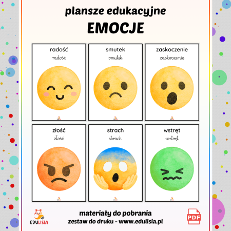 emocje plansze do druku obrazki emocje dla dzieci do pobrania 