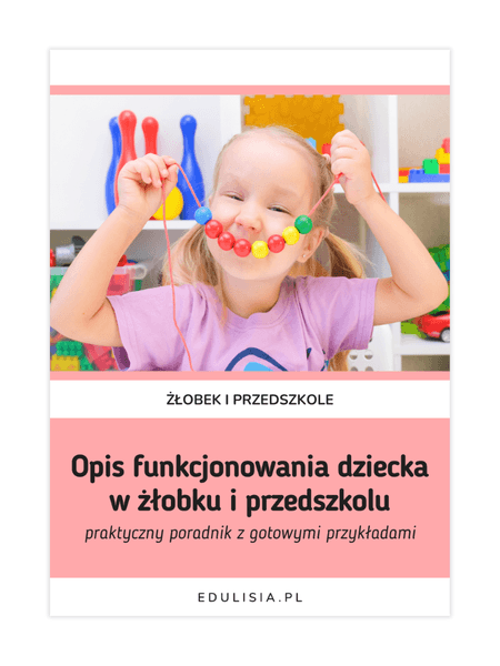 Opis funkcjonowania dziecka w żłobku i przedszkolu - poradnik