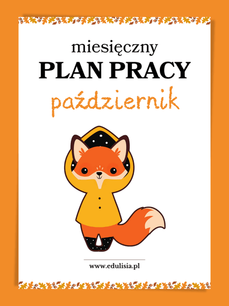 Miesięczny plan pracy październik żłobek i przedszkole 