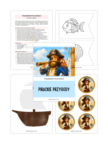 Piracki przygody - pomoce dydaktyczne do druku