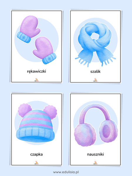 Zima - plansze edukacyjne