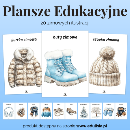 Zima - Plansze Edukacyjne