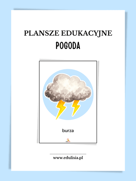 Pogoda - plansze edukacyjne