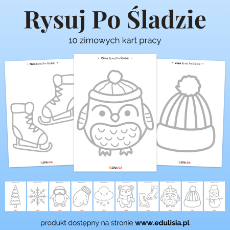 Zima - Rysuj Po Śladzie