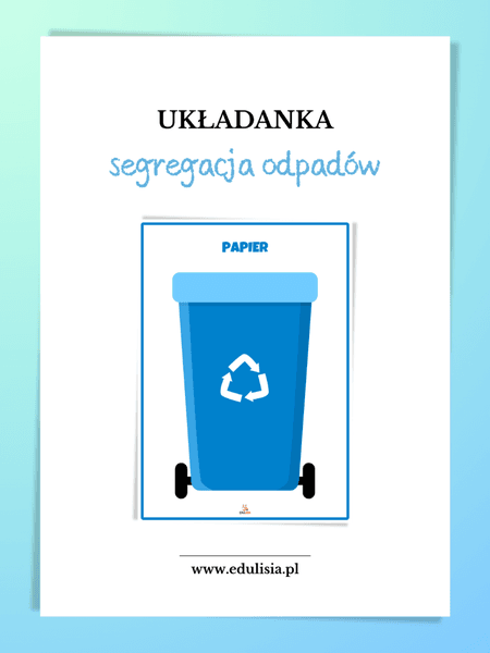 Segregacja odpadów (recykling) - układanka