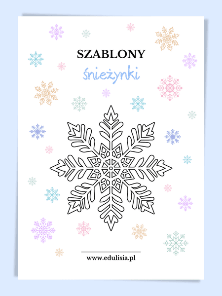 Śnieżynki - szablony