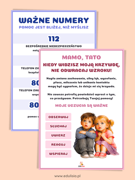 Stop przemocy wobec dzieci - plakaty