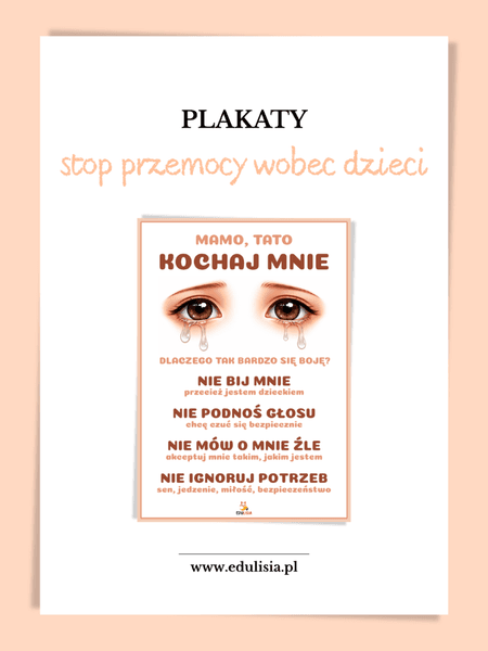 Stop przemocy wobec dzieci - plakaty