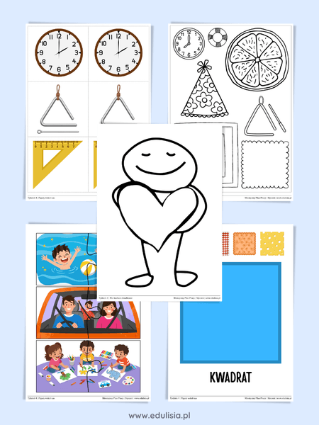 w świecie kolorów i kształtów - scenariusz zajęć przedszkole