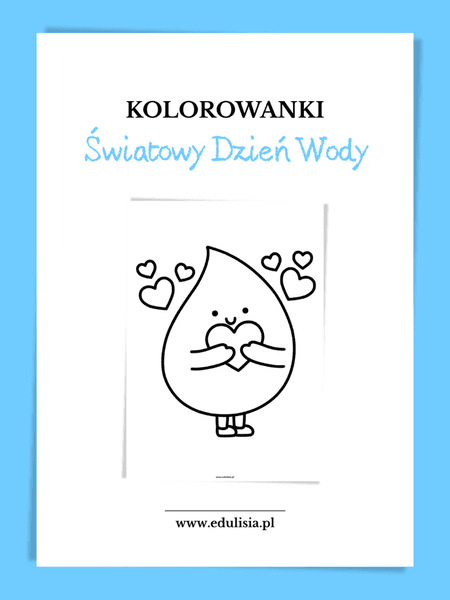 Światowy Dzień Wody - kolorowanki (A4)