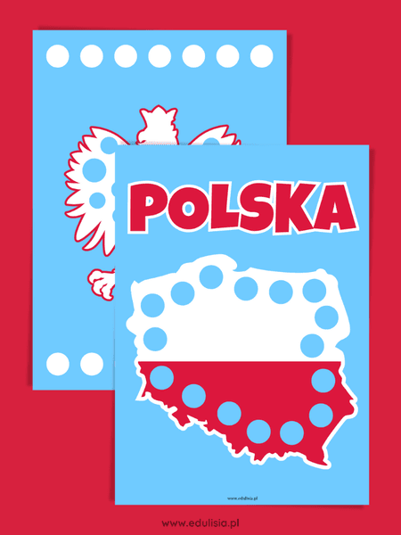 symbole narodowe polski wyklejanka do druku