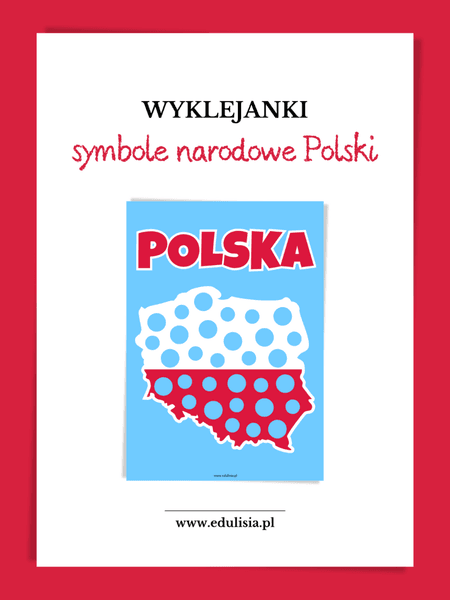 symbole narodowe polski karty pracy wyklejanki dla dzieci do druku