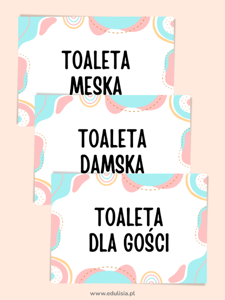 Zestaw tabliczek informacyjnych do przedszkola