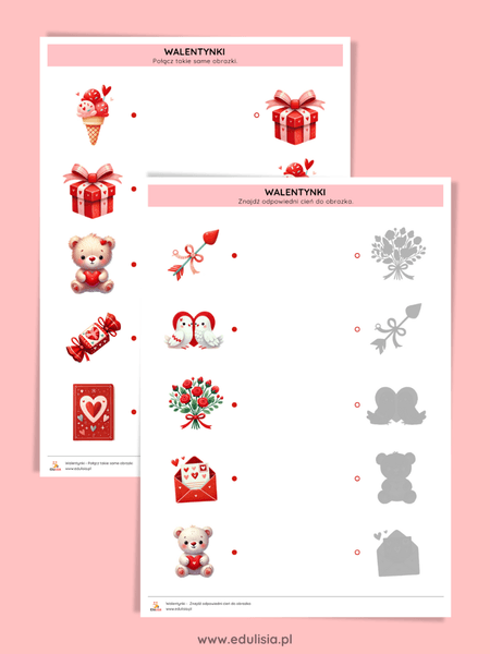 Pomysły na zajęcia w walentynki w przedszkolu – karty pracy