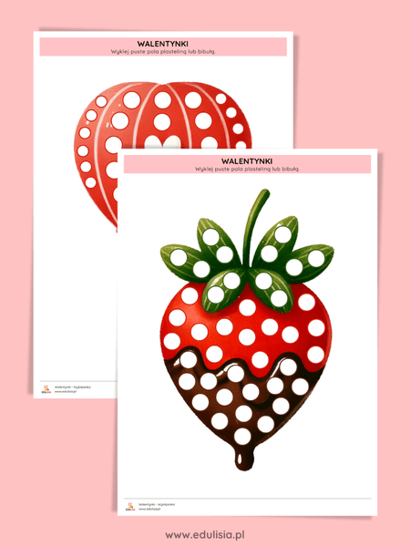 Praca plastyczna walentynki przedszkole – obrazki do wyklejania plasteliną