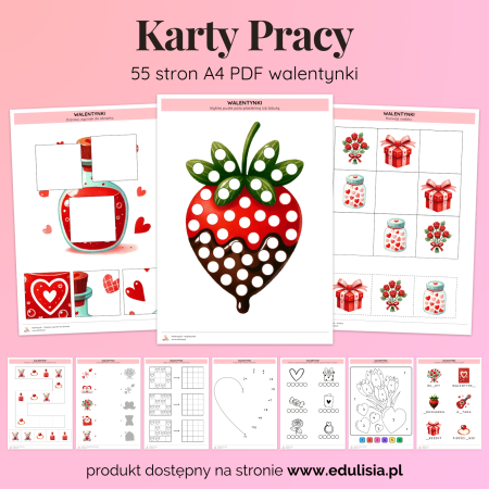 Walentynki - Karty Pracy