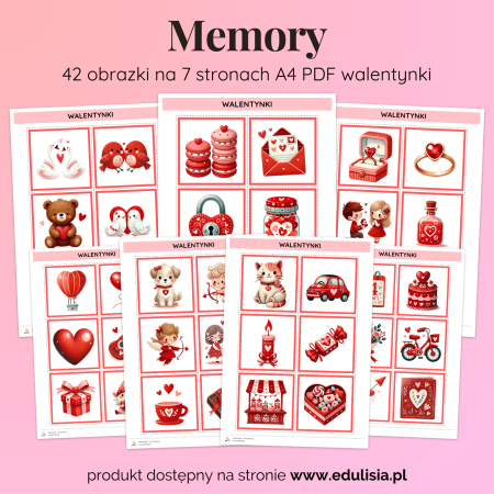 Walentynki - Gra: Memory