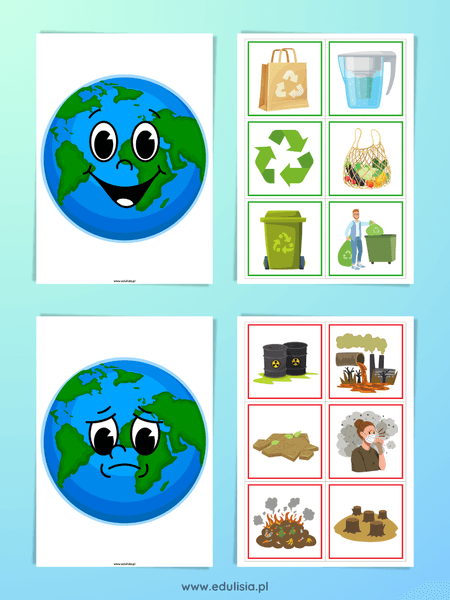 Smutna Ziemia zabawa dla dzieci do układania