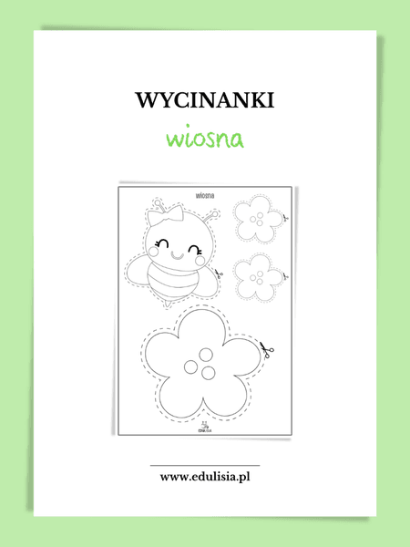 Wiosna - karty pracy - wycinanki