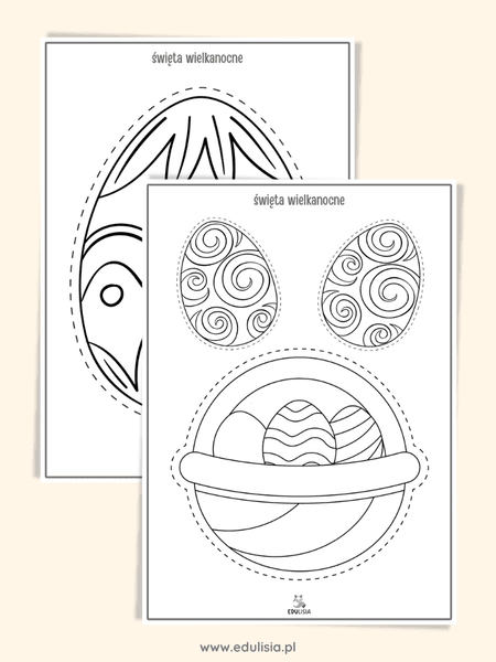 karty pracy wielkanoc wycinanki pisanki