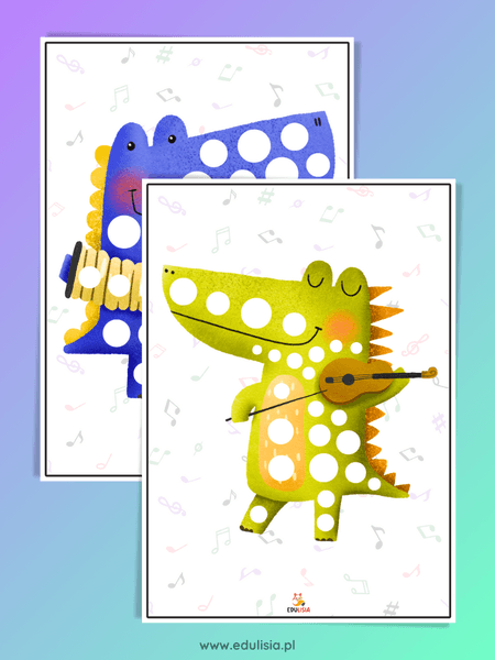 dinozaury do druku - karty pracy dla przedszkola do pobrania