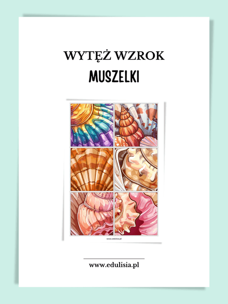 Muszelki wytęż wzrok – gra na spostrzegawczość dla dzieci 