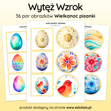 Wielkanoc Pisanki - Gra: Wytęż Wzrok