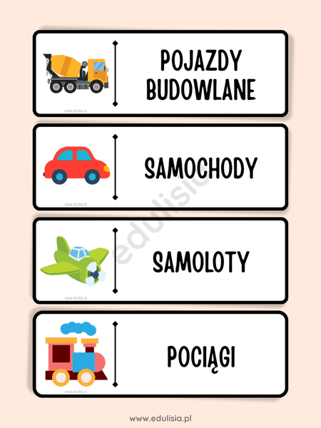 Podpisy na zabawki w kącikach - etykiety