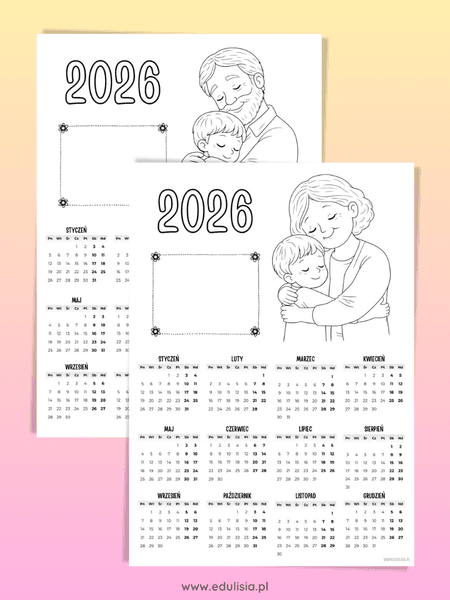kalendarz dla dziadka do druku 2026